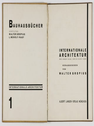 Internationale Architektur - Bauhaus Bücher 1