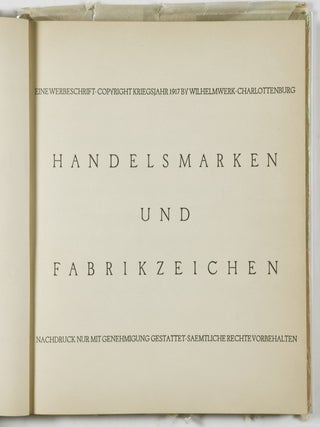 Handelsmarken und Fabrikzeichen [LIMITED EDITION]