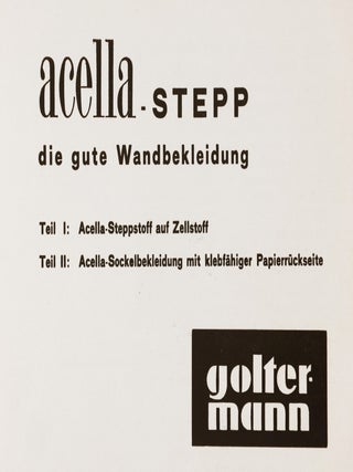 acella-STEPP die gute Wandbekleidung (acella-STEPP the good wall coat)
