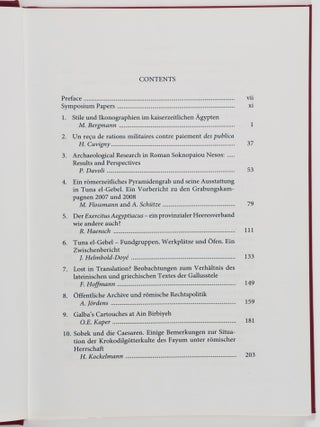 Tradition and Transformation : Egypt Under Roman Rule : Proceedings of the International Conference, Hildesheim, Roemer- and Pelizaeus-Museum, 3-6 July 2008