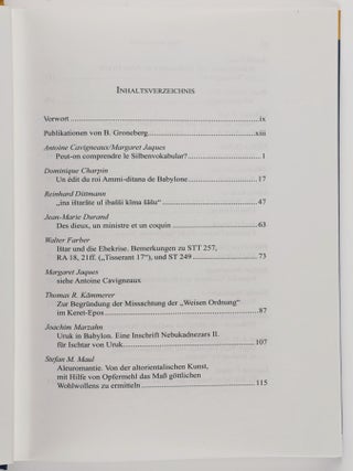 Von Göttern und Menschen : Beiträge zu Literatur und Geschichte des Alten Orients : Festschrift für Brigitte Groneberg