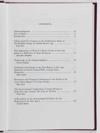Bene Israel : Studies in the Archaeology of Israel and the Levant During the Bronze and Iron Ages in Honour of Israel Finkelstein