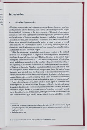 The Exegetical Terminology of Akkadian Commentaries