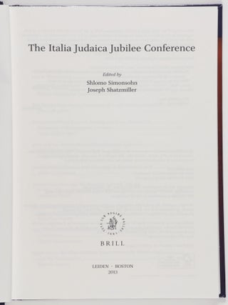 The Italia Judaica Jubilee Conference