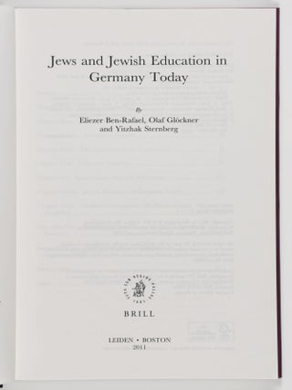 Jews and Jewish Education in Germany Today