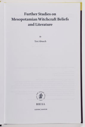 Further Studies on Mesopotamian Witchcraft Beliefs and Literature