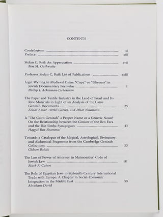 "From a Sacred Source" Genizah Studies in Honour of Professor Stefan C. Reif.
