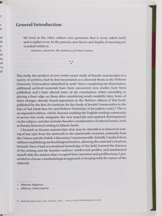 Historical Consciousness, Haskalah, and Nationalism among the Karaites of Eastern Europe