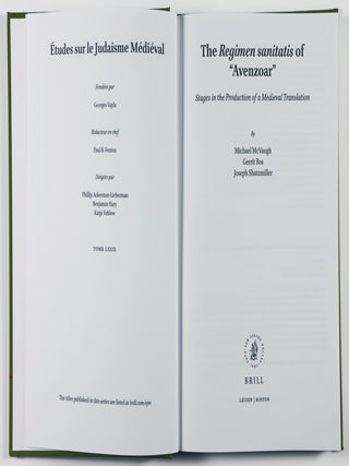 The Regimen Sanitatis of “Avenzoar”: Stages in the Production of a Medieval Translation