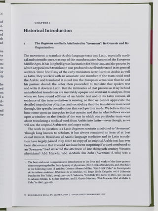 The Regimen Sanitatis of “Avenzoar”: Stages in the Production of a Medieval Translation