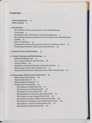 The Class Reunion—An Annotated Translation and Commentary on the Sumerian Dialogue, Two Scribes