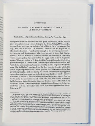 The Veil of Moses: Jewish Themes in Russian Literature of the Romantic Era