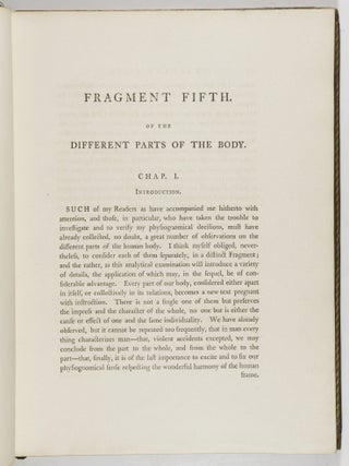 Essays on Physiognomy, Designed to Promote the Knowledge and the Love of Mankind (4 of 5 Vols.)