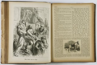 Illustrirte Pracht Bibel für Israeliten in dem masoretischen Text und neuer deutscher Uebersetzung mit erläuternden Bemerkungen. 3 Vols.