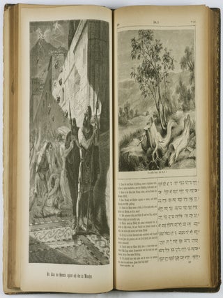 Illustrirte Pracht Bibel für Israeliten in dem masoretischen Text und neuer deutscher Uebersetzung mit erläuternden Bemerkungen. 3 Vols.