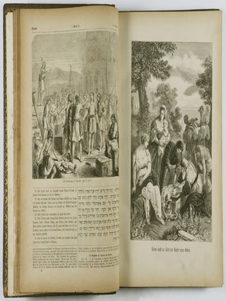 Illustrirte Pracht Bibel für Israeliten in dem masoretischen Text und neuer deutscher Uebersetzung mit erläuternden Bemerkungen. 3 Vols.