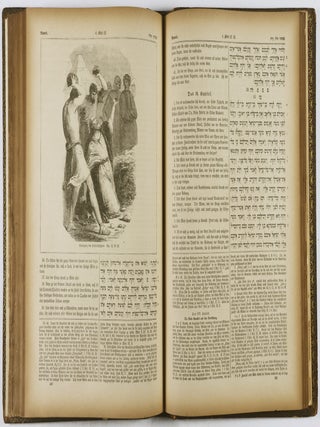 Illustrirte Pracht Bibel für Israeliten in dem masoretischen Text und neuer deutscher Uebersetzung mit erläuternden Bemerkungen. 3 Vols.