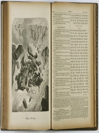 Illustrirte Pracht Bibel für Israeliten in dem masoretischen Text und neuer deutscher Uebersetzung mit erläuternden Bemerkungen. 3 Vols.