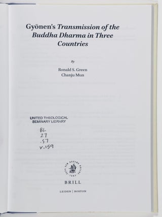 Gyōnen’s Transmission of the Buddha Dharma in Three Countries