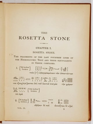 Books on Egypt and Chaldaea. The Decrees of Memphis and Canopus