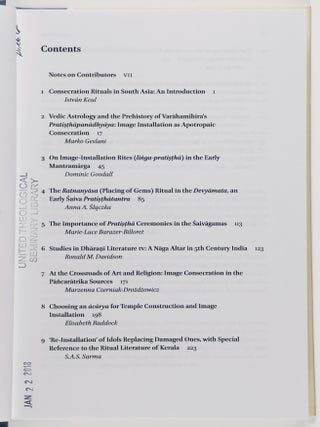 Consecration Rituals in South Asia