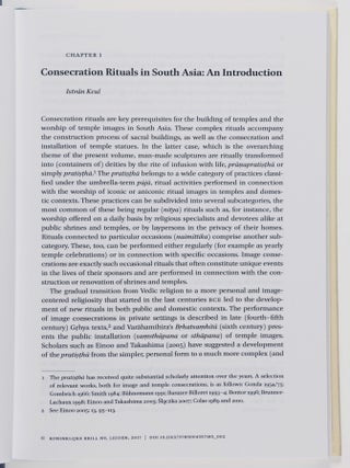 Consecration Rituals in South Asia