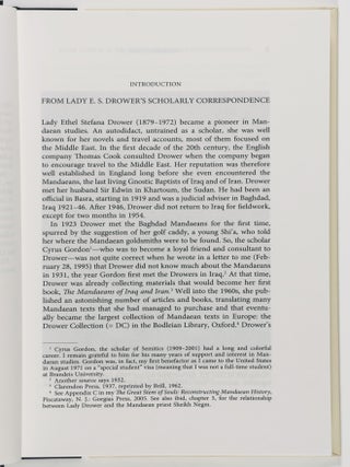 Lady E. S. Drower's Scholarly Correspondence: An Intrepid English Autodidact in Iraq