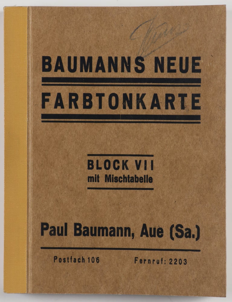 Item #53034 Baumanns Neue Farbtonkarte System Prase Block VII (Baumann's New Color Tone Card System Prase Block VII). Paul Baumann.