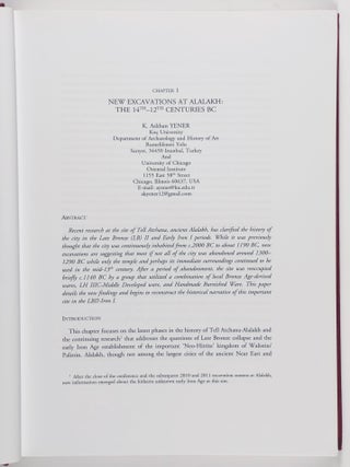 Across the Border: Late Bronze-Iron Age Relations between Syria and Anatolia : Proceedings of a Symposium Held at the Research Center of Anatolian Studies, Koç University, Istanbul, May 31 - June 1, 2010
