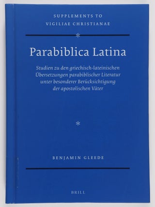 Item #53144 Parabiblica Latina. Studien zu den griechisch-lateinischen Übersetzungen...