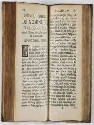 Decas exercitationum philologicarum de vera pronuntiatione nominis Jehova (Ten Philological Essays on the True Pronunciation of the Name Jehova)