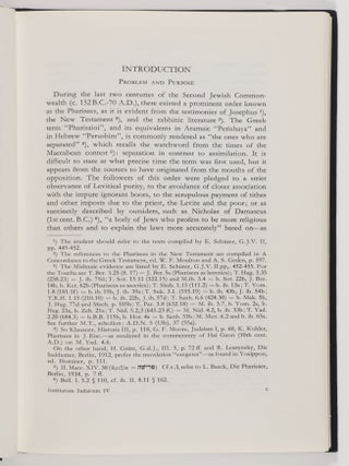 The Pharisees and the Teacher of Nazareth; a Study of Their Background, Their Halachic and Midrashic Teachings, the Similarities and Differences.The Pharisees and the Teacher of Nazareth; a Study of Their Background, Their Halachic and Midrashic Teachings, the Similarities and Differences.