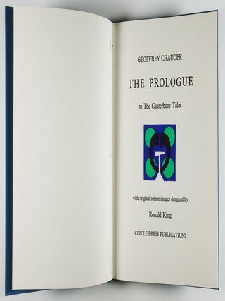 Item #53387 The Prologue to The Canterbury Tales [SIGNED, LIMITED EDITION WITH ORIGINAL SILK...