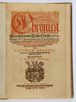 Lifflendische churlendische Chronica