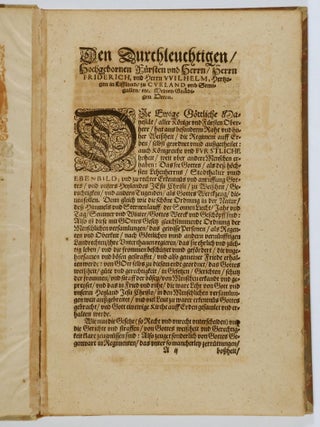 Lifflendische churlendische Chronica
