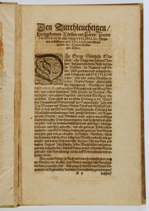Lifflendische churlendische Chronica