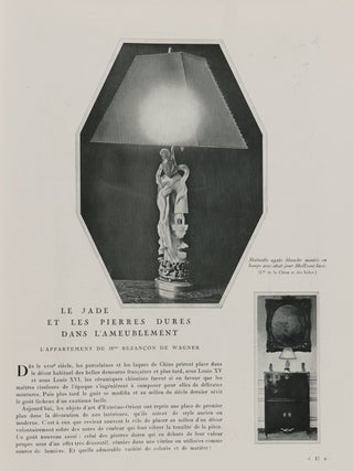 Art & Industrie. Arts de la Maison. Industries de Luxe – III Année. No. 11, 10. Novembre 1927
