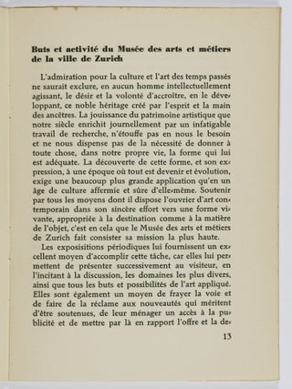 Ausstellung Schweizer Architektur und Werkkunst 1920/1936 (Exhibition Swiss Architecture and Werkkunst)