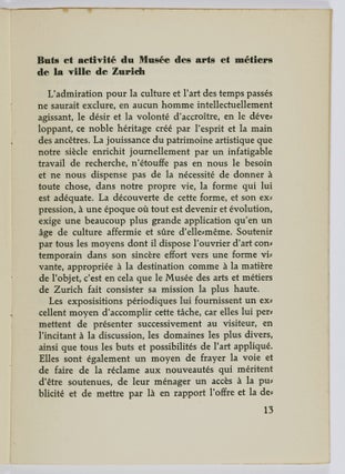 Ausstellung Schweizer Architektur und Werkkunst 1920/1936 (Exhibition Swiss Architecture and Werkkunst)