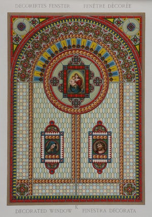 Catalogue of Diaphanies. A Substitute for Stained Glass/ Musterbuch über Diaphanien. Kunstvolle Fenster-Decoration. Glasmalerei/ Album Illustré de Diaphanies. Remplaçant Parfaitement la Peinture sur Verre/ Catalogo di Diafanie. Sostituuenti a Perfezione i Vetri Dipinti