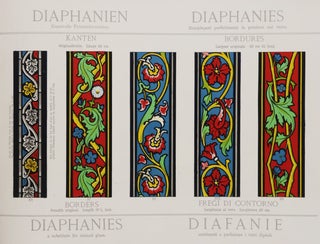 Catalogue of Diaphanies. A Substitute for Stained Glass/ Musterbuch über Diaphanien. Kunstvolle Fenster-Decoration. Glasmalerei/ Album Illustré de Diaphanies. Remplaçant Parfaitement la Peinture sur Verre/ Catalogo di Diafanie. Sostituuenti a Perfezione i Vetri Dipinti