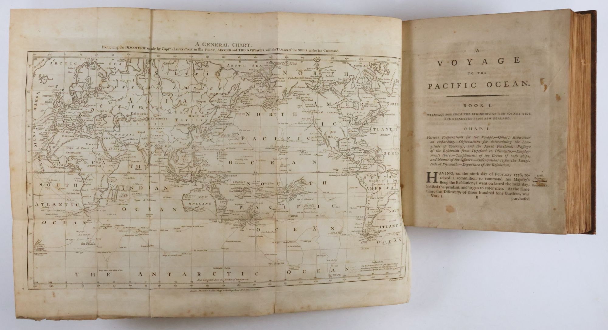 Captain Cook Square Map The Complete Voyages of Captain James Cook ALL ATLAS MAPS BOUND IN WITH ...