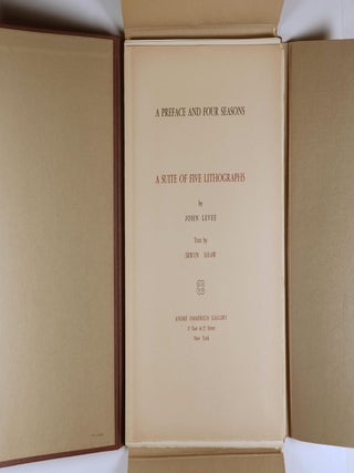 A Preface and Four Seasons; A Suite of Five Lithographs [5 SIGNED LITHOGRAPHS & ONE SIGNED GOUACHE. COLOPHON SIGNED BY LEVEE AND SHAW]