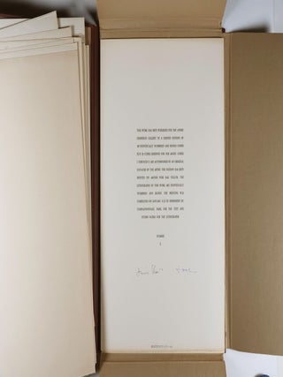 A Preface and Four Seasons; A Suite of Five Lithographs [5 SIGNED LITHOGRAPHS & ONE SIGNED GOUACHE. COLOPHON SIGNED BY LEVEE AND SHAW]