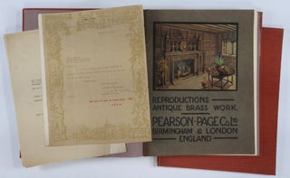 Item #53650 Pearson-Page Reproductions Antique Brass Work. 2 Vols. [WITH ORIGINAL...
