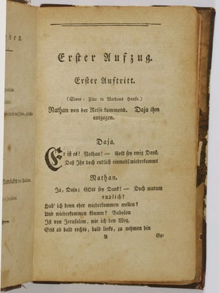 Nathan der Weise. Ein dramatische Gedicht, in fünf aufzügen (Nathan the Wise. A Dramatic Poem, in Five Acts)