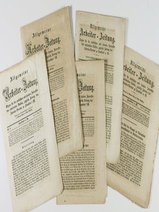 Item #53799 Allgemeine Arbeiter-Zeitung. Organ f&uuml;r die politischen und sozialen Interessen des...