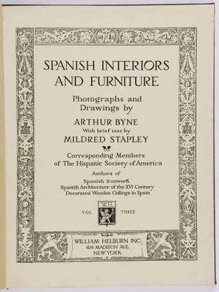 Spanish Interiors and Furniture Vols.1 + 2 + 3