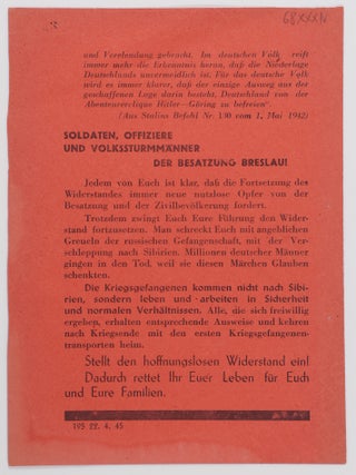 Was jeder wissen muss (What Everybody Needs to Know) [BRESLAU/WROCLAW]