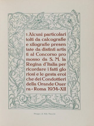 CONGEDO. Kilografie-Acqueforti- Acquarelli-Tricromie-Litografie-Pitture A Olio-Ex-Libris-Elemeti Decorativi-Bianco E Nero-Partecipazioni, ecc. [110 ORIGINAL WOODCUTS & 180 ORIGINAL LITHOGRAPHS]